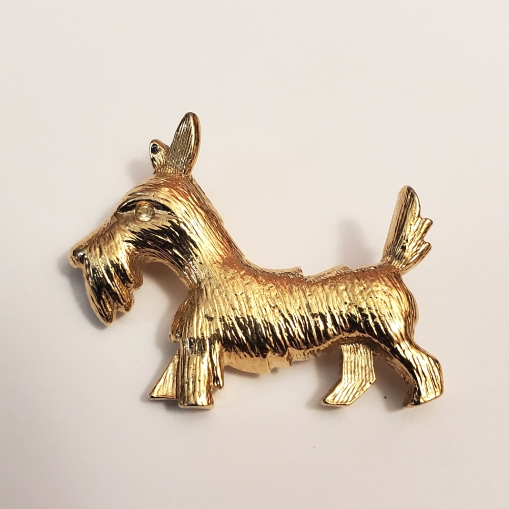 Vintage Scotty Dog Brooch